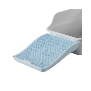 Alfombrilla personalizada para arena de gatos con pedal de control de arena, alfombrilla limpiapatas de doble capa con forma de cuña que evita salpicaduras para gatos - Product Image 1