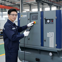 Compresseur d'air à vis portable 4-en-1 Nanxiang 30kW 40HP PM VSD, pression stable, débit d'air élevé avec réservoir et sécheur intégré