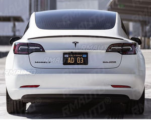 Alerón Trasero de Fibra de Carbono RMAUTO, Alerón para Maletero Trasero de Coche para Tesla Model 3 Model Y 2017-2021, Accesorios para Coche, Kit de Carrocería - Product Image 4