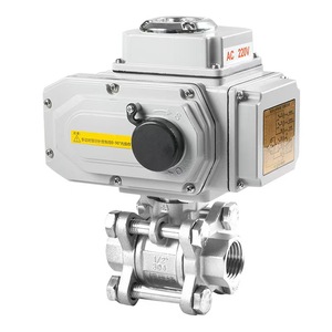 SS304 316 Điện 2PC/3PC 2-Cách Đầy Đủ Cổng Van Điều Khiển Nhiệt Độ Cao Tri-Kẹp Bóng Van Cho Nước 220V/230V/180V - Product Image 1
