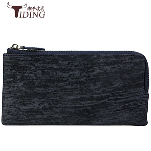 เฉาหนิวกระเป๋าสตางค์ใบยาวหนังแท้สีเบอร์กันดีกระเป๋าถืออเนกประสงค์ 4207 - Product Image 3