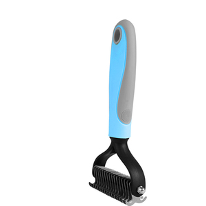 Manufacturer customized dog hair special cleaning artifact hair removal comb <b>pet</b> golden knot knife comb knotting hair <b>brush</b> - Product Image 1