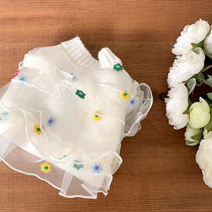 Grosir kardigan anjing desainer mewah Sweater hangat cuaca dingin pakaian hewan peliharaan Jumper musim dingin musim gugur pakaian pakaian anjing - Product Image 4