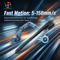 Actionneur robuste 8000N, étanche IP65, vitesse personnalisable 5-32 mm/s, qualité industrielle