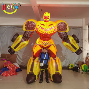 Disfraz de <span class=keywords><strong>abejorro</strong></span> inflable para caminar de desfile <span class=keywords><strong>gigante</strong></span> Disfraz de robot inflable amarillo - Product Image 1