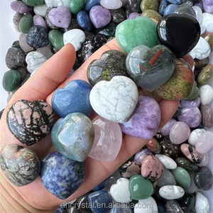 Bán Buôn Lớn Hình Trái Tim Khắc 30*30*12Mm Tự Nhiên Chữa Bệnh Tinh Thể Thạch Anh Đá Quý Bất Đá Crafting Pha Lê Khác Thủ Công Mỹ Nghệ - Product Image 4