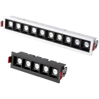 Plafonnier LED encastré en aluminium pour bureau, éclairage moderne pour grille de ventilation, spots encastrés linéaires