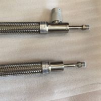 Tuyau flexible tressé en acier inoxydable haute pression, raccordement de cylindre, liquide Ar O2 N2, isolation sous vide, tuyau pour isolation