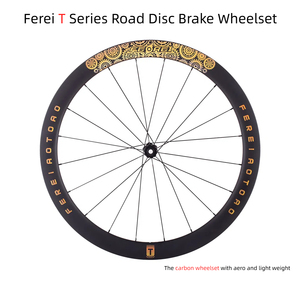 Ferei T Series 35mm <span class=keywords><strong>hookless</strong></span> 700C จักรยานเสือภูเขา, ชุดคาร์บอนเบรคแบบไม่มียางในสำหรับการขับขี่ทางเทคนิคเข้ากันได้กับ hg/xdr/cp freehub - Product Image 2