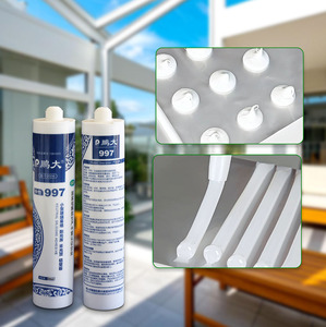 Scellant en silicone blanc résistant aux hautes températures et aux intempéries, imperméable, pour murs-rideaux - Product Image 4