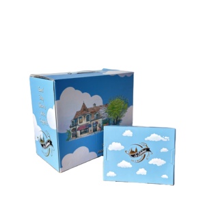 Cá nhân sinh thái thân thiện tùy chỉnh bánh bao bì hộp với xử lý và phù hợp với món tráng miệng bánh ngọt hộp thiết lập Quán Cà Phê Bánh cửa hàng cung cấp - Product Image 4