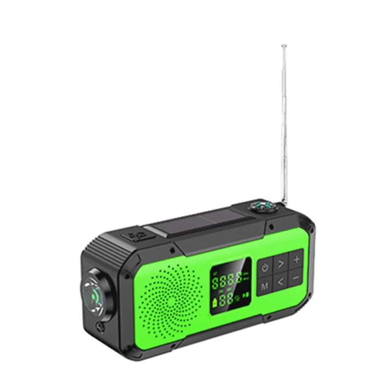KAYINOW-Radio con luz Led para el hogar, altavoz de emergencia con Banco de energía, panel solar, altavoces de Radio, D589