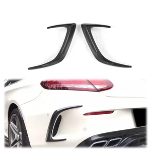 Ailerons de séparation de pare-chocs arrière en fibre de carbone / FRP noirs pour <span class=keywords><strong>Mercedes</strong></span>-Benz Classe C W205 C63 AMG Coupé 2 portes 2015 - 2017 - Product Image 1