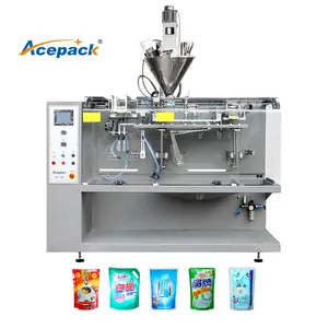 Powder Machine Plastic Plastic Horizontal Packing Machine Horizontal Premade Bag Packing 200g Dried Fruit Powder Packaging Machine Flat Pouch Doypack Packing Device Plastic Packaging