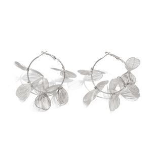 Mode Métal Tridimensionnel Plante Fleur Doux Cool Ins <span class=keywords><strong>Frange</strong></span> Chaude Ginkgo Biloba Feuille Boucles D'oreilles - Product Image 3