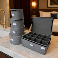 Ensemble de 5 boîtes de rangement pliables et durables pour vaisselle, pour la cuisine