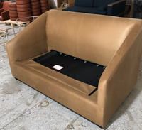 Canapé-lit moderne en cuir 2 places convertible, canapé-lit escamotable pour hôtel, appartement, usage domestique, canapé-lit pliable pour invités