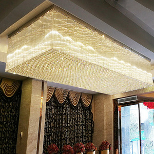 ไฟประดับงานแต่งงานแบบกำหนดเองของ Zeal Lighting โคมไฟระย้าคริสตัลสำหรับห้องจัดเลี้ยงในวิลล่า โครงการหรูหราขนาดใหญ่ ไฟเพดานล็อบบี้โรงแรม - Product Image 2