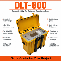 Système de test Tan Delta à écran couleur DLT-800 0,5-10 kV à un bouton pour les traverses de transformateur et les transformateurs de courant