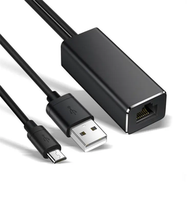 Adaptateur Ethernet Compatible avec le câble USB vers Rj45 <span class=keywords><strong>Fire</strong></span> <span class=keywords><strong>TV</strong></span> Stick, le tout nouveau <span class=keywords><strong>Fire</strong></span> <span class=keywords><strong>TV</strong></span> <span class=keywords><strong>Chromecast</strong></span> Ultra Audio, Etc. - Product Image 1