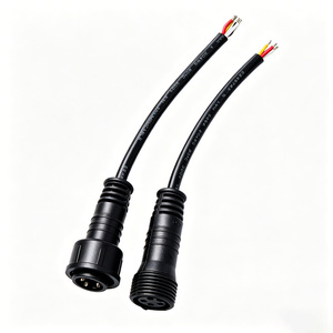Large M18 Waterproof Connector Cable 2 5 Pin Male Female Plug Outdoor LED <b>Lighting</b> Power Adapter ABS PVC <b>Shell</b> - Product Image 2