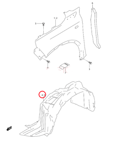 Rivestimento Parafango Anteriore OEM Nicegoods per Changan <span class=keywords><strong>Suzuki</strong></span> <span class=keywords><strong>Vitara</strong></span> Modello 72321-54P00-000&72322-54P00-000 Realizzato in Materiale ABS Durevole - Product Image 5