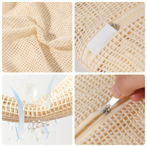 Sac à linge de qualité supérieure en coton 100% recyclable, imprimé à l'écran, avec fermeture éclair, en provenance du Zhejiang, pour vêtements - Product Image 3