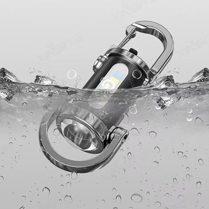 Pocket Small <b>LED</b> Keychain Light Rechargeable Portable Side Light Work Light Emergency Camping Hiking Handheld Mini <b>Flashlight</b> - Product Image 4