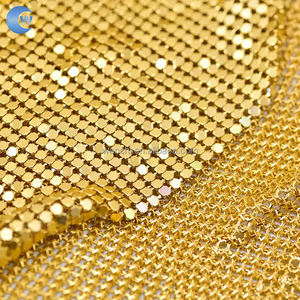 רשת מתכת אופנתית רכה שרשרת אלומיניום רשת מתכת גמישה - Product Image 3