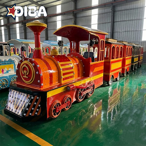 Solutions personnalisées : Train électrique sans rails pour aire <span class=keywords><strong>de</strong></span> jeux, longueur totale 13 mètres - Product Image 4