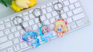 Breloques en acrylique personnalisées/fabricant de breloques en acrylique Anime/porte-clés en acrylique à revêtement époxy