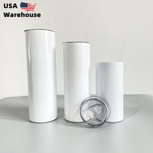 304 Gobelet de sublimation droit <span class=keywords><strong>blanc</strong></span> à double paroi 20oz <span class=keywords><strong>blanc</strong></span> US entrepôt à vendre - Product Image 2