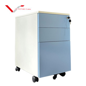 Tủ hồ sơ kim loại chất lượng cao giá rẻ 3 ngăn kéo, di động, có thể tháo rời - Product Image 4