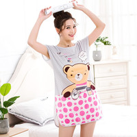 P084 été nouveau Simulation soie Shorts à manches courtes petit point rond deux pièces femmes pyjamas