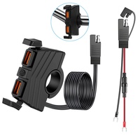 Port USB de moto anti-poussière anti-pluie pour vélo de moto 12V à 24V