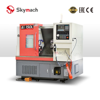 Tour CNC à banc incliné BR150L avec capacité de fraisage multi-axes pour système de contrôle d'exploitation intégré en option