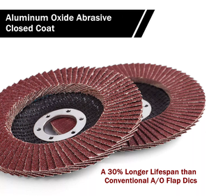 120 Grit A/O Flap đĩa 4-1/2 4.5 X7/8 "Vòng chà nhám mài bánh xe nhôm Oxit Mài đĩa OEM tùy chỉnh - Product Image 3