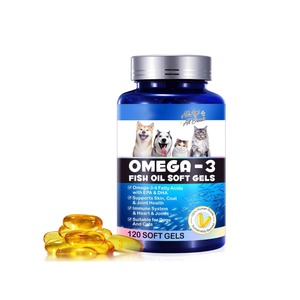 เจลนุ่มน้ำมันปลาโอเมก้า<span class=keywords><strong>3</strong></span> 6มีกรดไขมันชนิด EPA DHA เสื้อโค้ทผิวสุขภาพสุขภาพข้อต่ออาหารเสริมหัวใจสัตว์เลี้ยง - Product Image 6