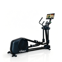 Elliptique de fitness commercial électrique avec affichage intelligent à bouton rotatif, cadre en alliage d'aluminium, propulsion arrière, écologique et durable Liva