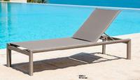 Chaise longue moderne en aluminium pour piscine extérieure, hôtel, villa et cour