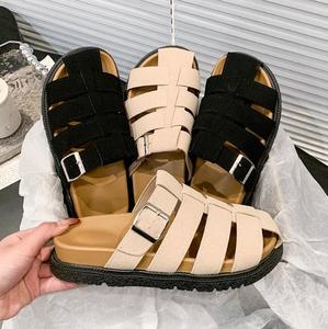 Sandales <span class=keywords><strong>mules</strong></span> plates décontractées en daim pour femme, légères, tendance, <span class=keywords><strong>de</strong></span> <span class=keywords><strong>luxe</strong></span>, à enfiler, pour l'extérieur - Product Image 1