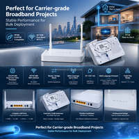XPON ONT 4GE+1POTS+1USB AC1200 Dual Band Wi-Fi5 2.4G 5G MU-MIMO XPON ONU untuk GPON EPON FTTH Fiber Modem