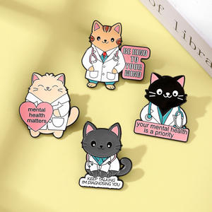 Pin <span class=keywords><strong>de</strong></span> Solapa <span class=keywords><strong>de</strong></span> Metal Esmaltado con Forma <span class=keywords><strong>de</strong></span> Estetoscopio <span class=keywords><strong>de</strong></span> Veterinario, para Ropa y Bolsos, Venta al por Mayor del Fabricante - Product Image 1