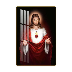 Decoración Moderna de Lujo para el Hogar, Arte Religioso de Jesús Impreso en Porcelana de Cristal, Diseño para Sala de Estar, Impresiones HD, Lienzos de Arte de Jesús - Product Image 6