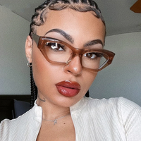 Lunettes noires en acétate pour femmes 2026, montures œil-de-chat transparentes, lunettes de vue tendance de haute qualité, lunettes optiques pour ordinateur