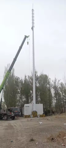 100 ft khí nén thép monopole tháp 25M 30 Meter Antenna Viễn Thông cực Kính thiên văn mast cho thông tin liên lạc ăng ten - Product Image 5