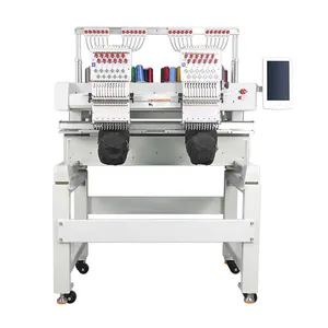 Agent to purchase 2 heads 12/15 Needles easy cording device tube fourhead cap embroidery machine