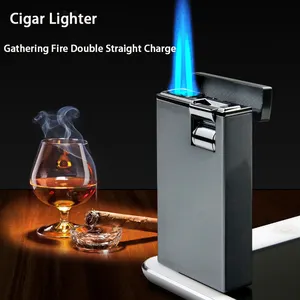 DEBANG Torch Cigar Lighter New Product Dual Flame Direct Cigar Lighter Smoking Butane Lighter