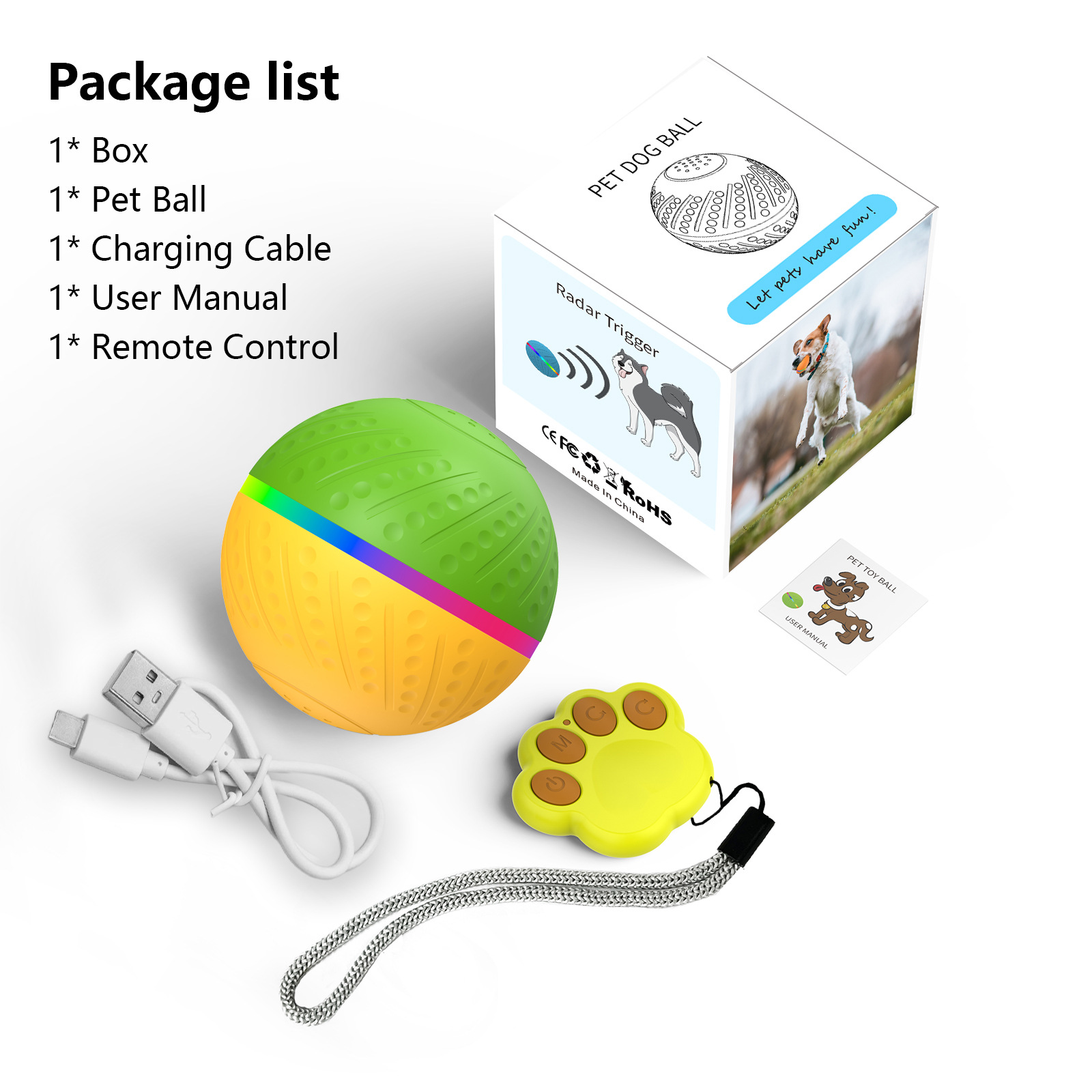 Green+yellow remote control