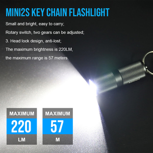 Суперминиатюрный светодиодный фонарик, ультраяркий, водонепроницаемый IP68, перезаряжаемый, с зарядкой через USB, из алюминиевого сплава, с креплением на ключи, для использования на улице и в экстренных ситуациях - Product Image 3